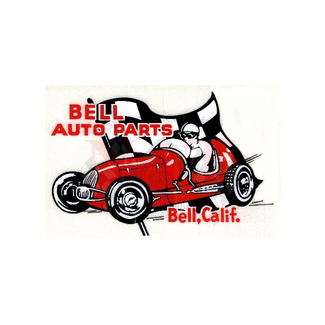 Aufkleber BELL Auto Parts | nostalgische Rennaufkleber | Aufkleber ...