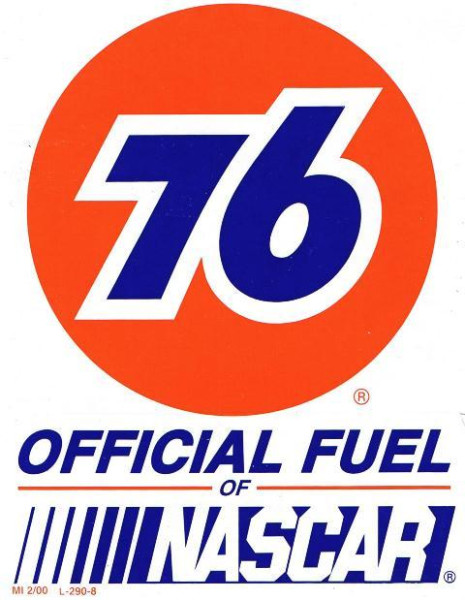 Aufkleber 76 Official Nascar Fuel