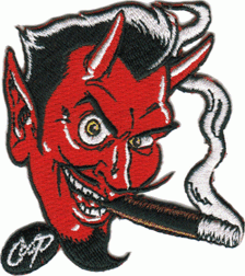 Aufnäher/Patch Coop Smoking Devil