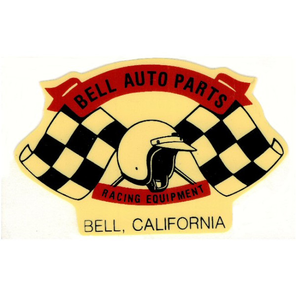 Aufkleber Bell Auto Parts, Checkered Flag
