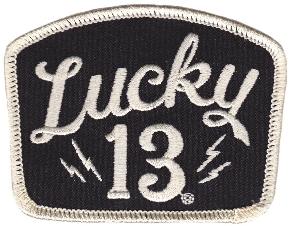 Neu Lucky 13 Since 1991 11,5 6,5 CM D285 Wappenschild Patch Aufnäher Toppa 