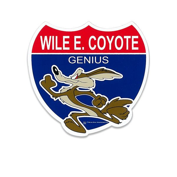 Road Runner Wile E. Coyote Aufkleber