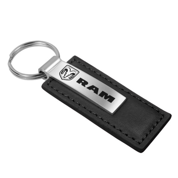 Schlüsselanhänger Dodge RAM, Leder, schwarz