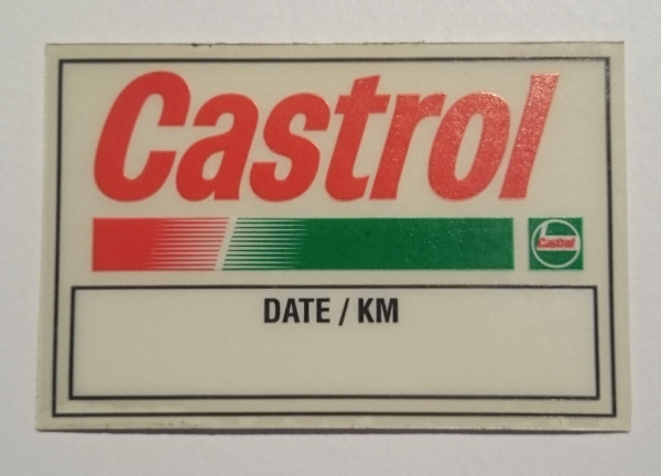 Serviceaufkleber Castrol, Oil Change