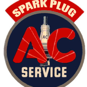 Wasserschiebebild "AC Spark Plug Service"