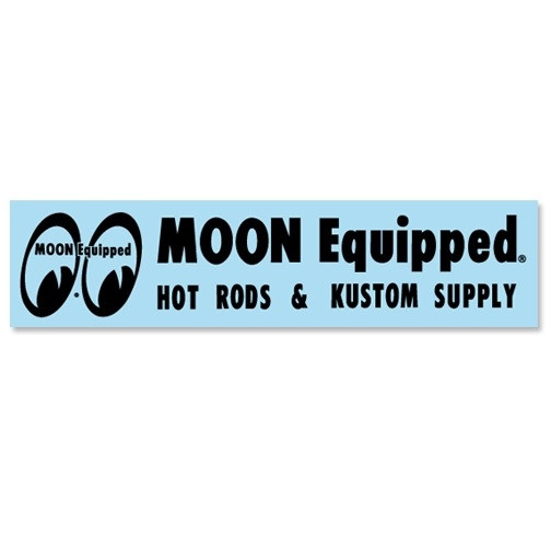Moon Equipped Logo Aufkleber, schwarz