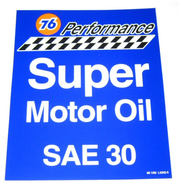 Aufkleber 76 Performance Super Motor Oil