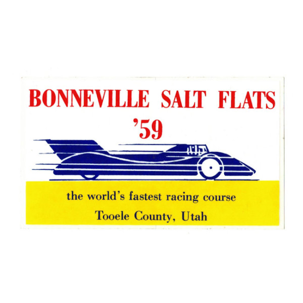Aufkleber "Bonneville Salt Flat '59"