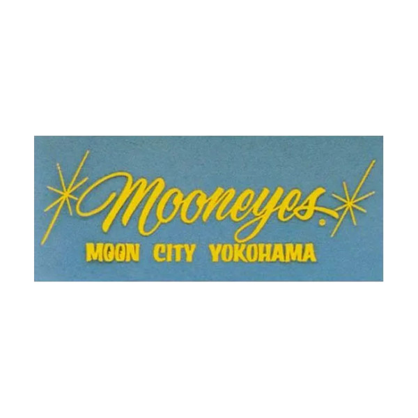 Mooneyes MOON City Yokohama Aufkleber, gelb