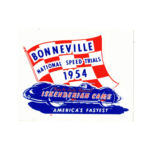 Aufkleber "BONNEVILLE 1954"