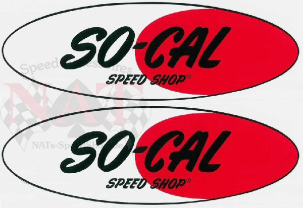 So-Cal Logo Aufkleber Paar, Gr. XS