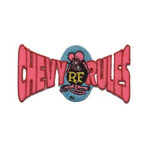 Rat Fink Chevy Rules Patch