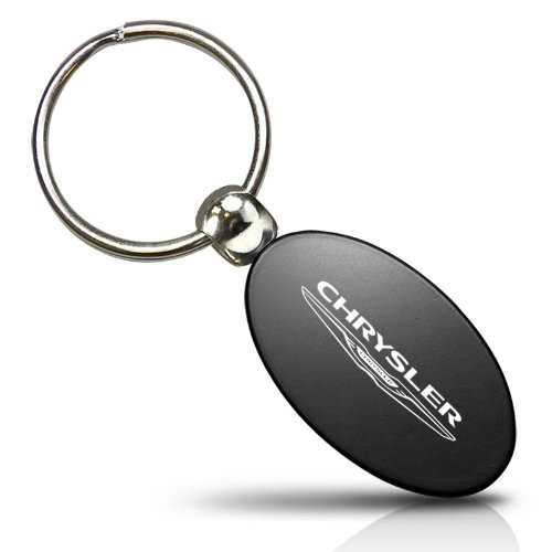 Schlüsselanhänger Chrysler, schwarz/silber