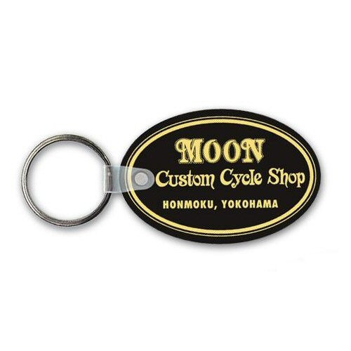 Moon Equipped Custom Cycle Shop - Schlüsselanhänger, schwarz, Gummi