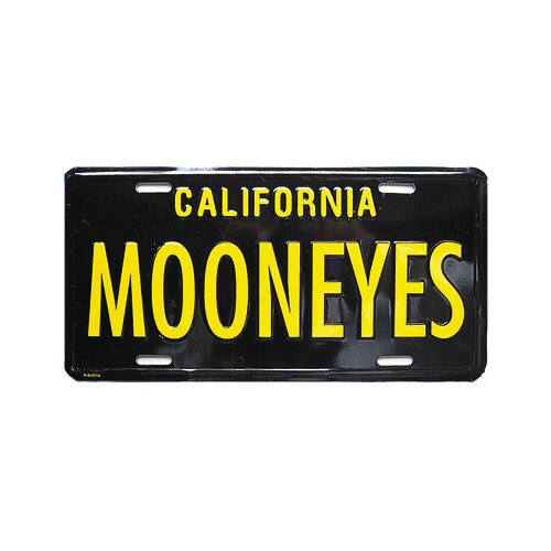 MOONEYES Kennzeichen Californien, schwarz