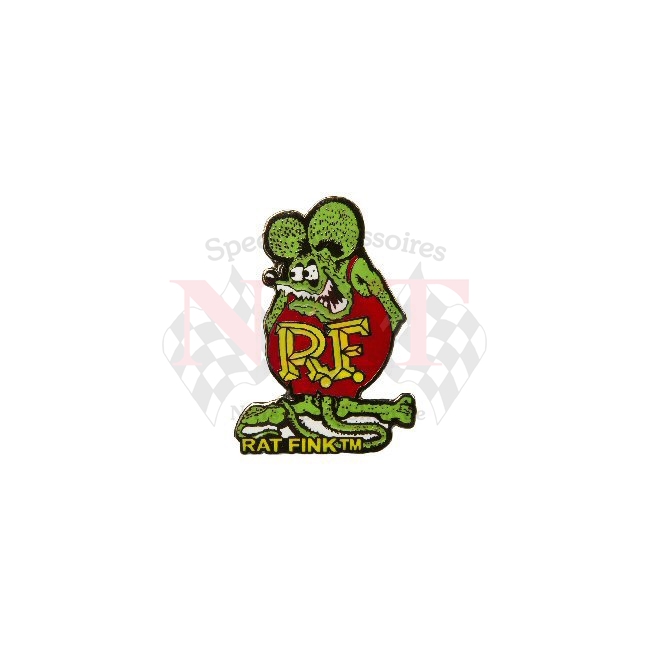 Rat Fink Ansteck Pin Grün Patches Pins Rat Fink Nat Speedshop 1094