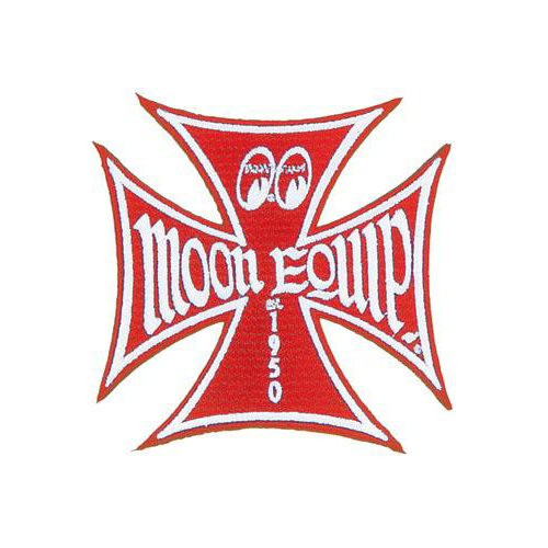 MOON Equipped Patch/Aufnäher, Iron Cross, rot