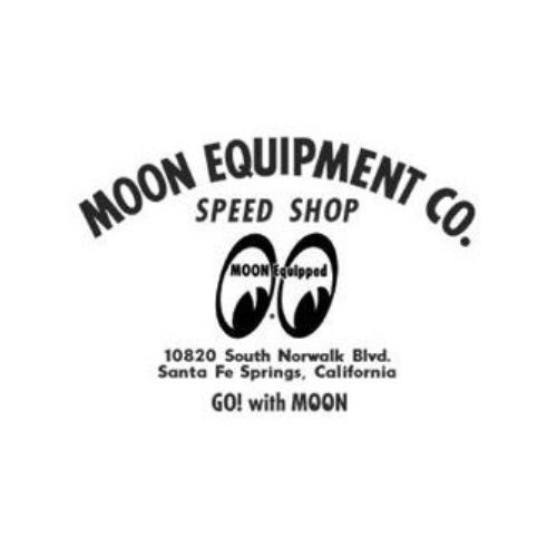 MOON Equipment Co. Speed Shop Aufkleber, schwarz