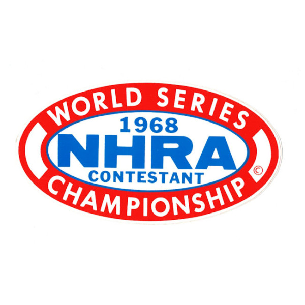 Aufkleber 1968 NHRA Championship