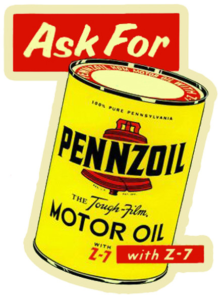 Wasserschiebebild "Ask for Pennzoil"