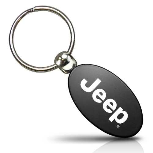 Schlüsselanhänger Jeep, schwarz/silber